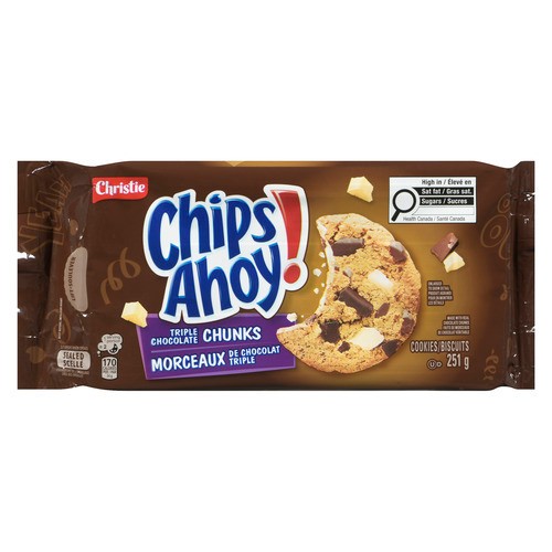 Chips Ahoy Cookies Triple Chocolate Chunks 251 g