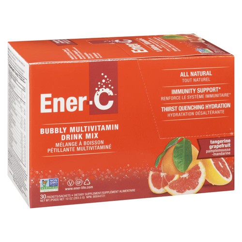Ener-C Vitamins C Drink Mix Packets Grapefruit And Tangerine 30 Count