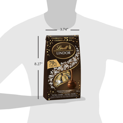 Lindt Lindor Dark Chocolate Truffles 70% Cacao 150 g