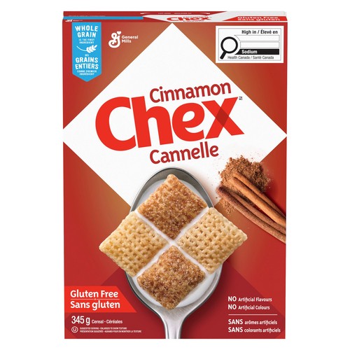 Chex Gluten-Free Breakfast Cereal Cinnamon Whole Grains 345 g