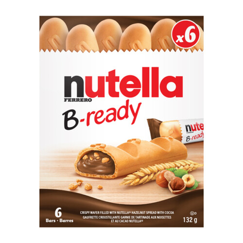 Ferrero Nutella Bars B-Ready 6 Pack 132 g