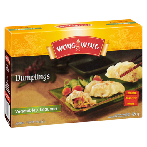 Wong Wing Dumplings aux légumes 424 g
