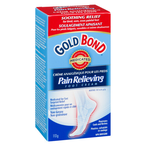 Gold Bond Cream Foot Pain Relief 113 g