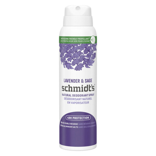 Schmidt's Natural Deodorant Spray For Women And Men Lavender & Sage 91 g