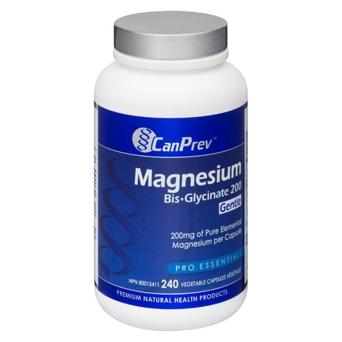 CanPrev Magnesium Bis-Glycinate Vegetable Capsules 240 Count