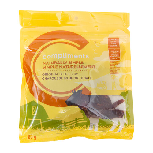 Compliments Naturally Simple Beef Jerky Original 80 g