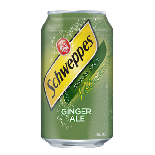 Schweppes Soft Drink Ginger Ale 24 x 355 ml (cans)