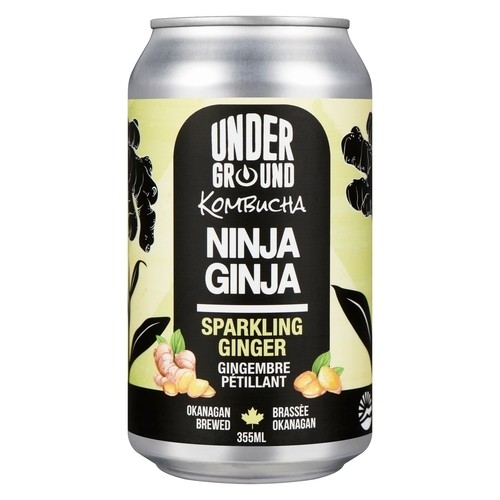 Underground Kombucha Ninja Ginja Sparkling Ginger 355 ml (can)
