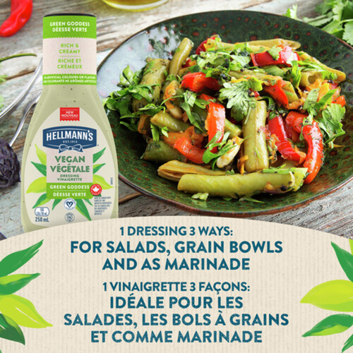 Hellmann'S Vegan Dressing Green Goddess Certified Vegan Condiment