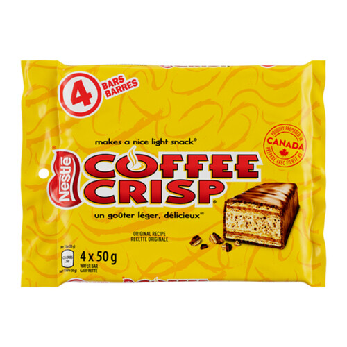 Nestlé Chocolate Bars Coffee Crisp 4 Pack 200 g