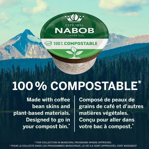 Nabob Organic Reserve Coffee Pods Medium Roast 30 Single Serve 292 g