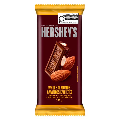 Hershey's Milk Chocolate Bar Whole Almond 100 g