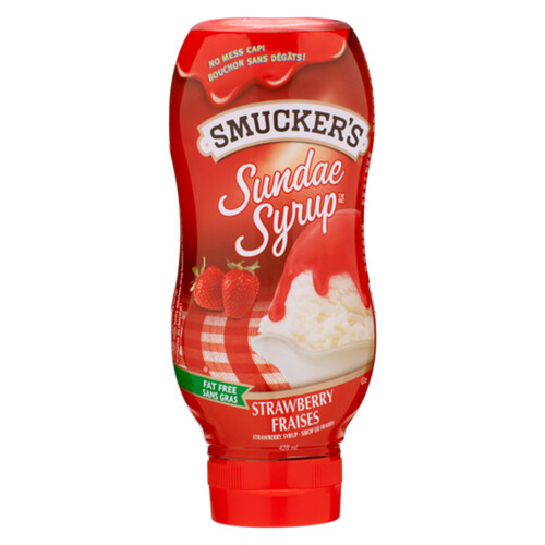 Smucker's Ice Cream Toppings Sundae Syrup Strawberry 428 ml