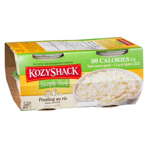 Kozy Shack Gluten-Free Rice Pudding Simply Well 4 x 113 g