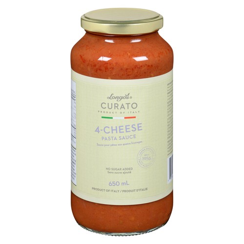 Longo's Curato Pasta Sauce Four Cheese 650 ml