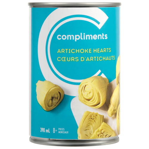 Compliments Canned Artichoke Hearts 398 ml