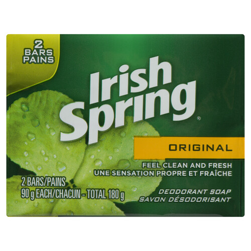 Irish Spring Deodorant Soap Original 2 x 90 g