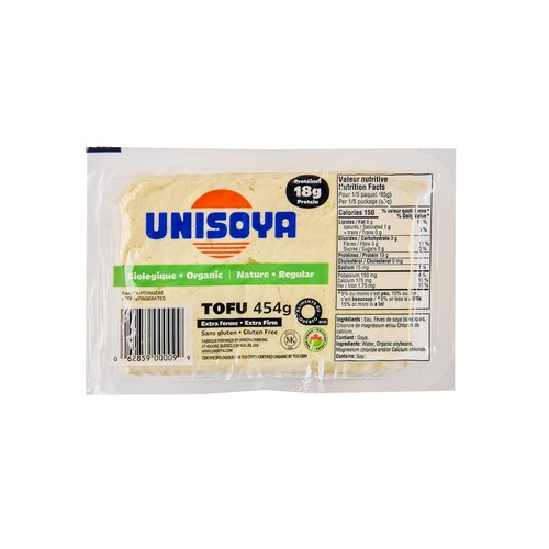 Unisoya Organic Natural Tofu 454 g