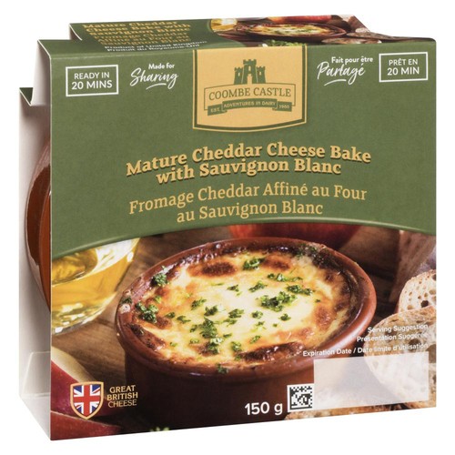 Coombe Castle Seasonal Mature Cheddar Cheese Bake With Sauvignon Blanc 150 g