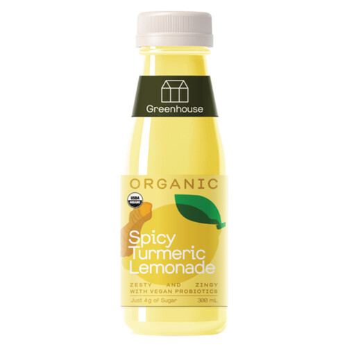 Greenhouse Organic Beverage Turmeric Lemonade Spicy 300 ml (bottle)