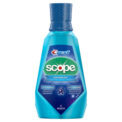 Crest Scope Advanced Multi-Action Fluoride Mouthwash 1 L