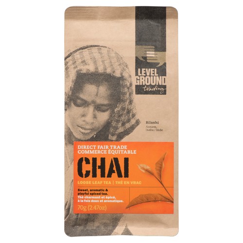Level Ground Trading Loose Leaf Tea Direct Fair Trade India Chai 70 g