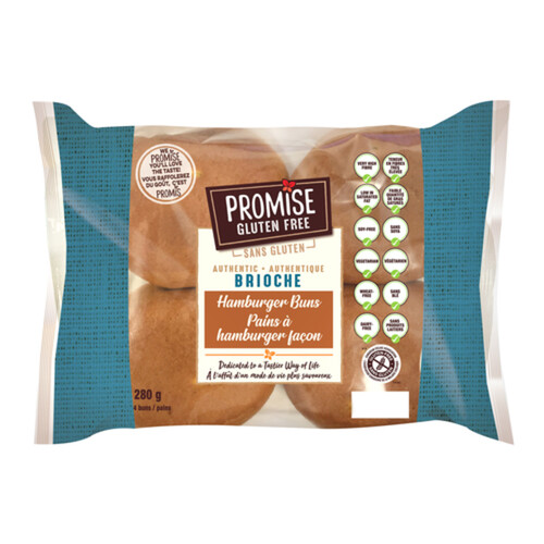 Promise Gluten-Free Hamburger Buns Brioche 280 g (Frozen)