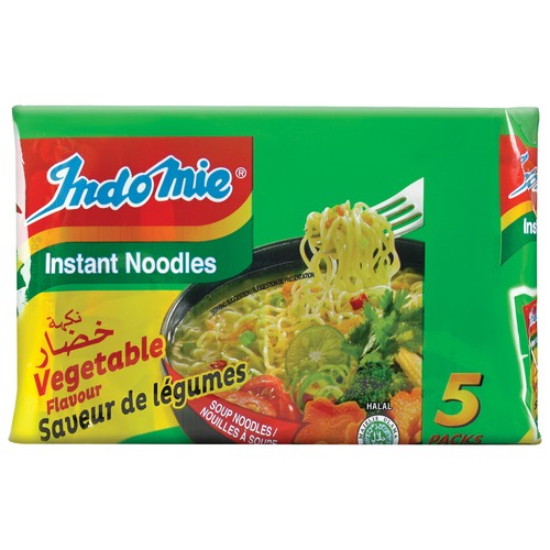 IndoMie Instant Noodles Vegetable Flavour 5 x 75 g