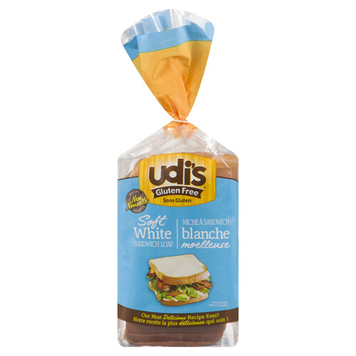 Udi's Gluten-Free Sandwich Bread Soft White 340 g (frozen)