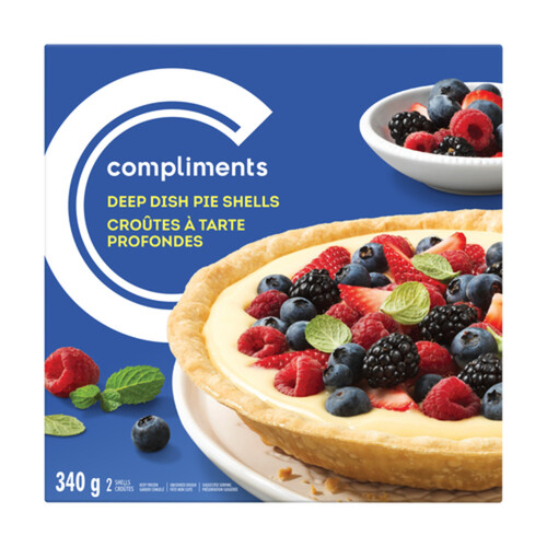 Compliments Deep Dish Pie Shells 9-Inch 340 g (frozen)