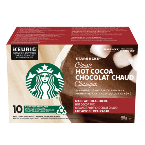 Starbucks Coffee Pods Classic Hot Cocoa 10 K-Cups 209 g 