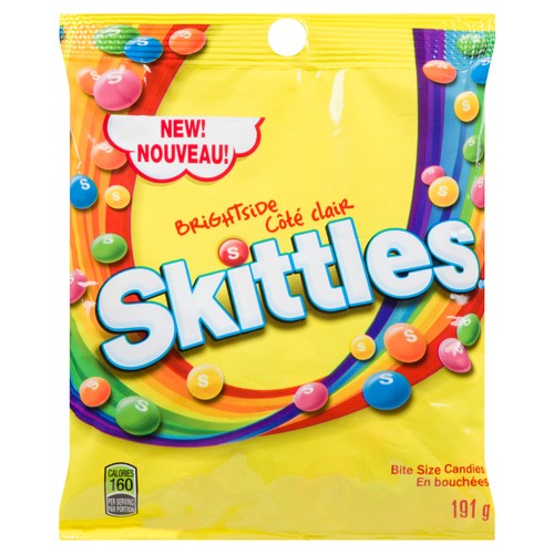 Skittles Chewy Candy Brightside Bag 191 g