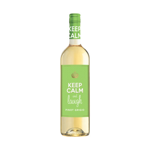 Keep Calm & Laugh Wine Pinot Grigio White 750 ml (bottle)