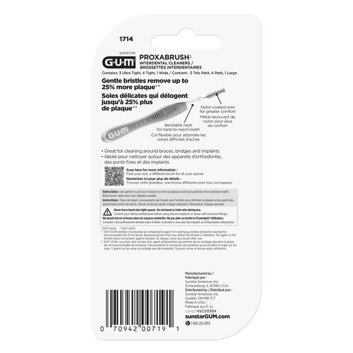 GUM Proxabrush Interdental Cleaners Variety Pack 8 Count