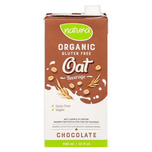 Natura Organic Gluten-Free Oat Beverage Chocolate 946 ml