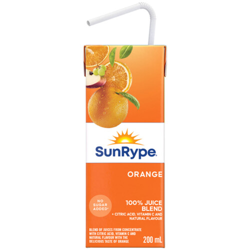 SunRype Pure Orange Juice Boxes 5 x 200 ml