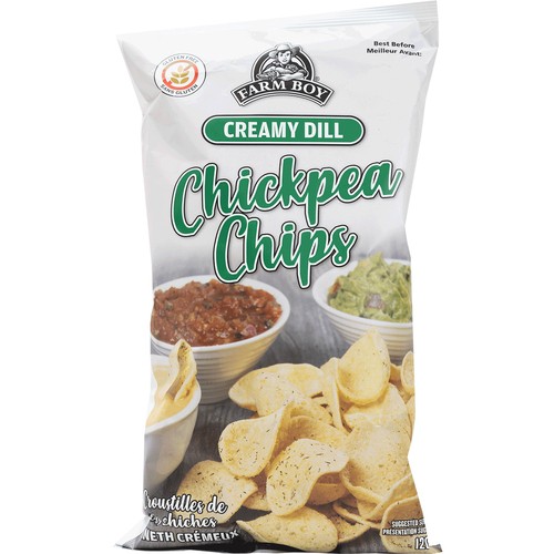 Farm Boy Gluten -Free Chickpea Chips Creamy Dill 120 g