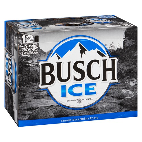 Busch Ice Beer 6% Alcohol 12 x 355 ml (cans)