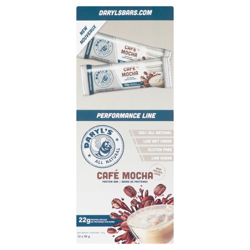 Daryl's Performance Line Protein Bar Cafe Mocha 12 x 56 g