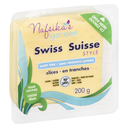 Nafsika's Garden Vegan Sliced Cheese Swiss 200 g