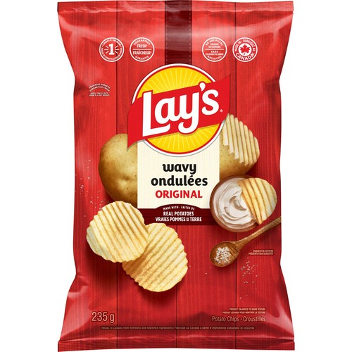 Lay's Wavy Potato Chips Original 235 g