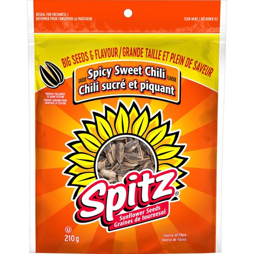 Spitz Sunflower Seeds Spicy Sweet Chili Flavour 210 g