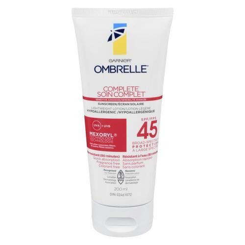 Garnier Ombrelle Complete Sunscreen Sensitive Advanced SPF 45 200 ml