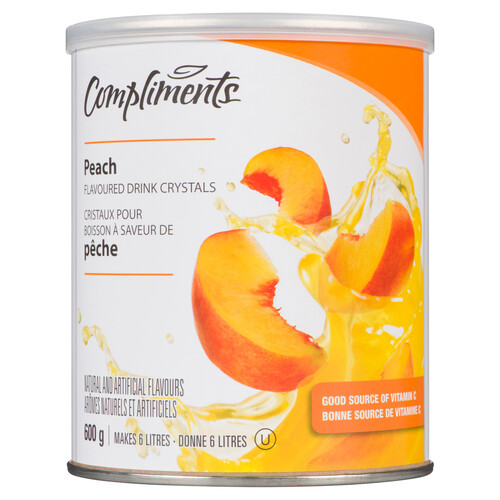 Compliments Flavoured Drink Crystals Peach 600 g