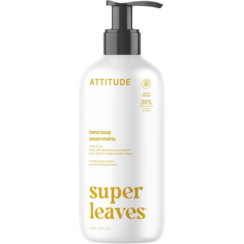 Attitude Natural Hand Soap Earl Grey & Fresh Cucumber 473 ml