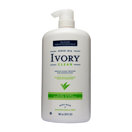 Ivory Clean Body Wash Pump Aloe 887 ml