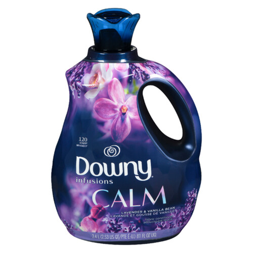 Downy Infusions Fabric Softeners Calm Lavender & Vanilla Bean 120 Loads 2.4 L