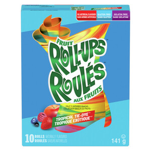 Betty Crocker Gluten-Free Fruit Flavour Snacks Fruit Rollups Tropical Tie-Dye 141 g