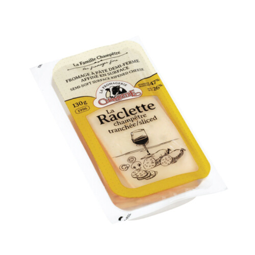 Fromagerie Champêtre Sliced Cheese Semi Soft Ripened Raclette 130 g