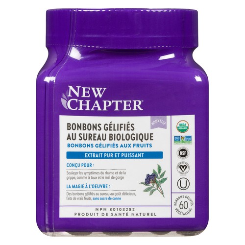New Chapter Elderberry Organic Gummies 60 Count